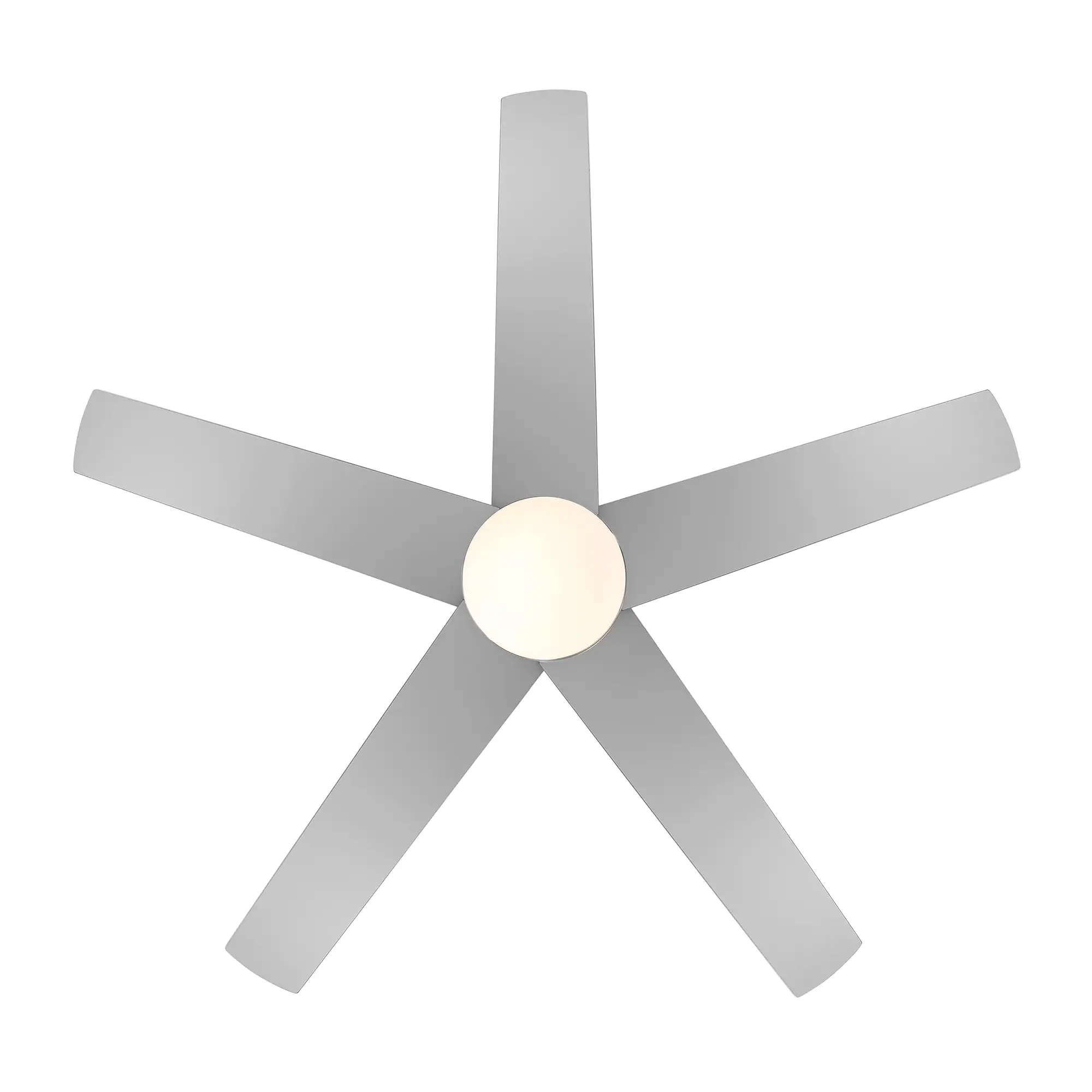 Astrea 52-in Color-Changing Integrated LED Outdoor Flush Mount Smart Brushed Nickel with Silver Blades Ceiling Fan With Light - Remote Included ( 5 -Blade ) - Image 10