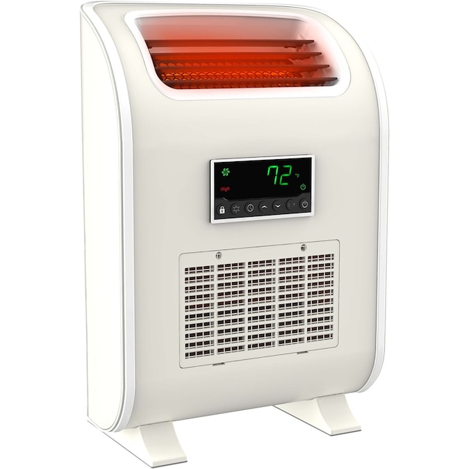 Lifesmart Up to 1500-Watt Infrared Quartz Compact Personal Indoor Electric Space Heater with Thermostat and Remote Included - Image 2