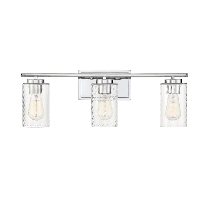 Meridian Lite Trends Meridian 24-in 3-Light Polished Chrome LED Farmhouse Vanity Light