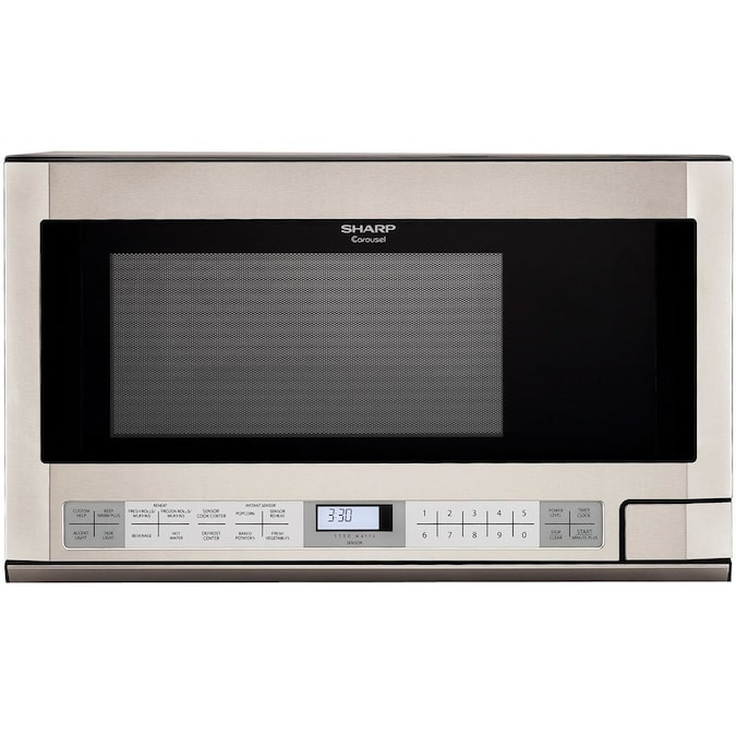 Sharp 1.5-cu ft 1100-Watt 23.9-in Built-In Microwave with Sensor Cooking Controls (Stainless Steel)