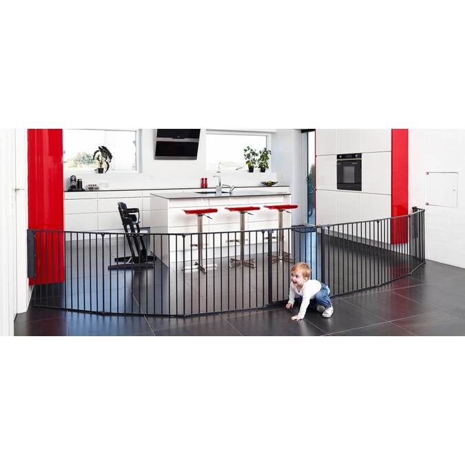 BabyDan 138-in x 28-in Hardware Mounted Black Metal Safety Gate - Image 3