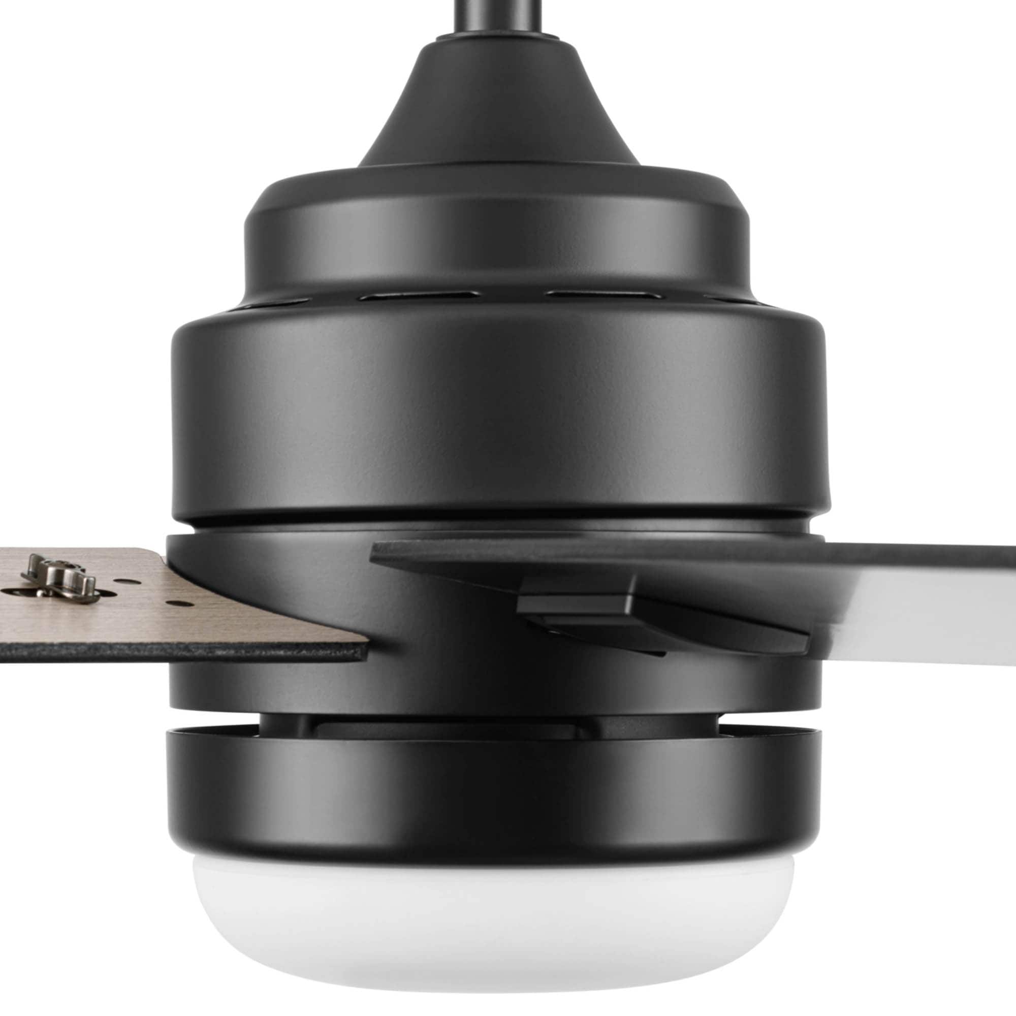 Flanagan III 52-in Color-Changing Integrated LED Outdoor Matte Black with Black/Driftwood Blades Ceiling Fan With Light - Remote Included ( 5 -Blade ) - Image 17