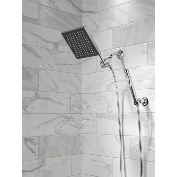 Delta Universal Showering Components Chrome 8-in Square Fixed Rain 2.5-GPM (9.5-LPM) - Image 12