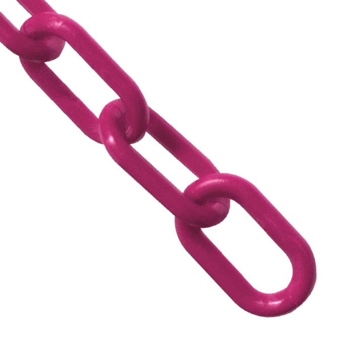Mr. Chain 2 in (#8, 51Mm) X 500 Ft Magenta Plastic Barrier Chain