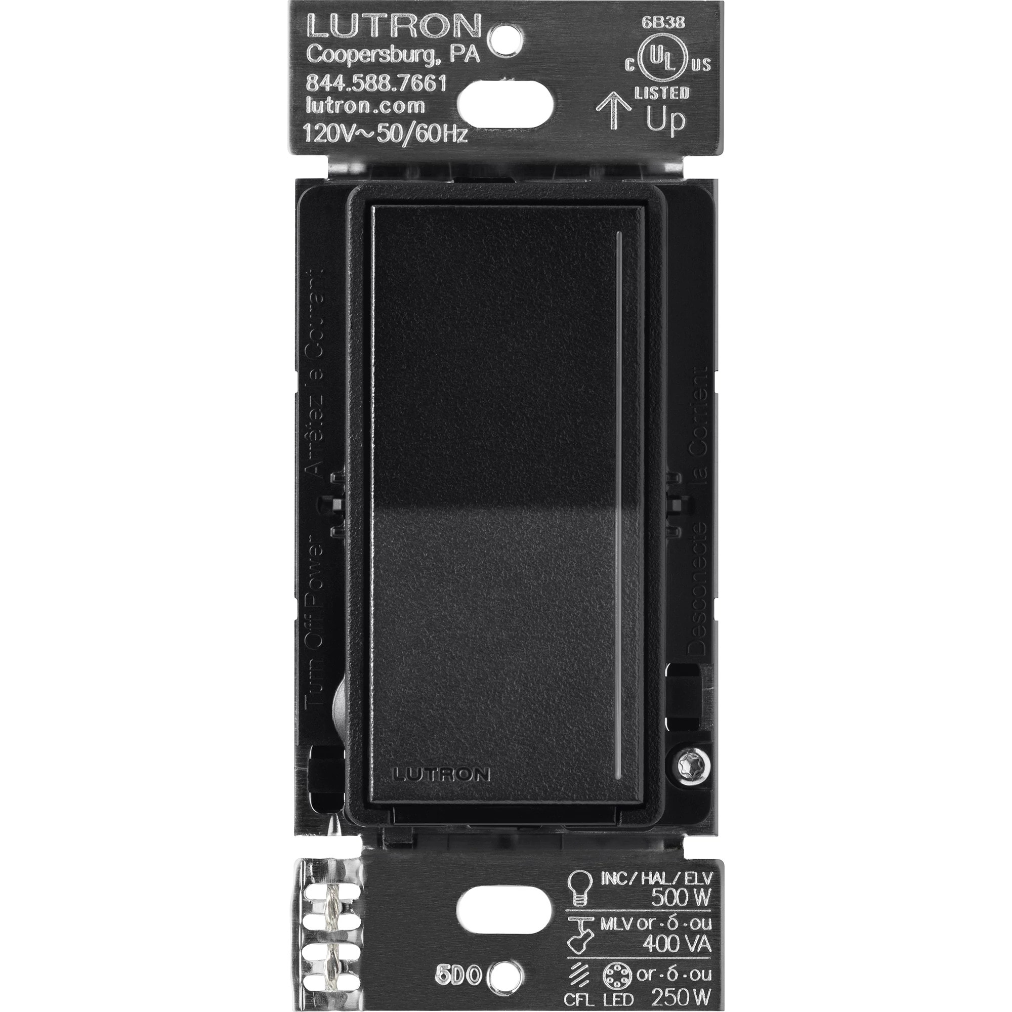 Sunnata Pro LED+ Multi-Location LED Illuminated ELV Touch Master Dimmer Midnight