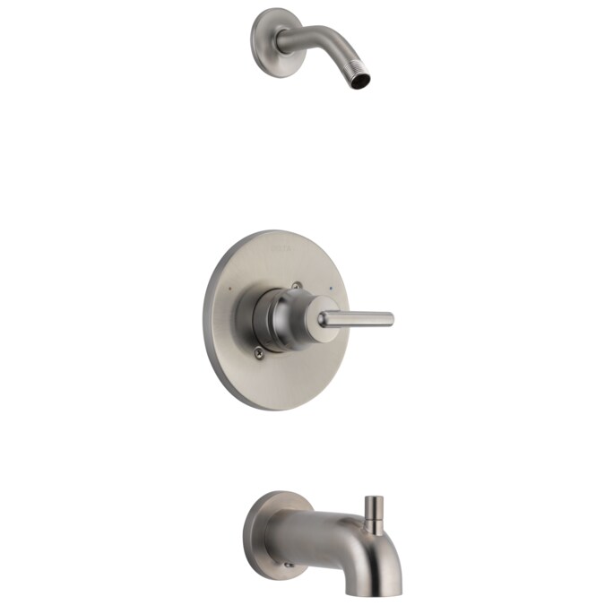 Delta Trinsic Stainless 1-handle Bathtub and Shower Faucet Valve Included