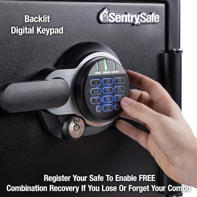 SentrySafe 1.2-cu ft Fireproof and Waterproof Home Safe with Electronic/Keypad Lock - Image 4