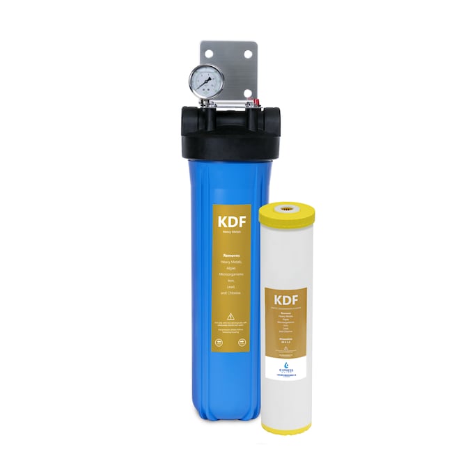 Express Water WH100SK Single-stage 15-GPM Kdf Well Water Whole House Water Filtration System