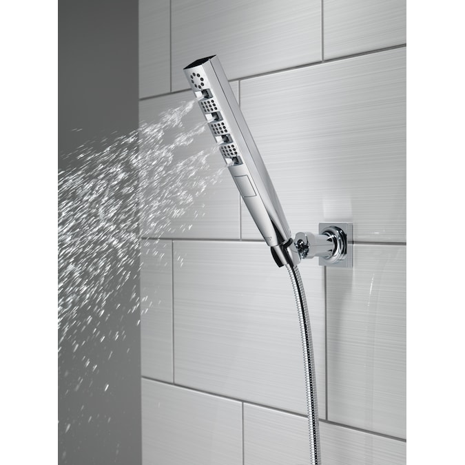Delta Tetra Lumicoat Chrome 11.31-in Rectangle Handheld Shower Head 1.75-GPM (6.6-LPM) - Image 11