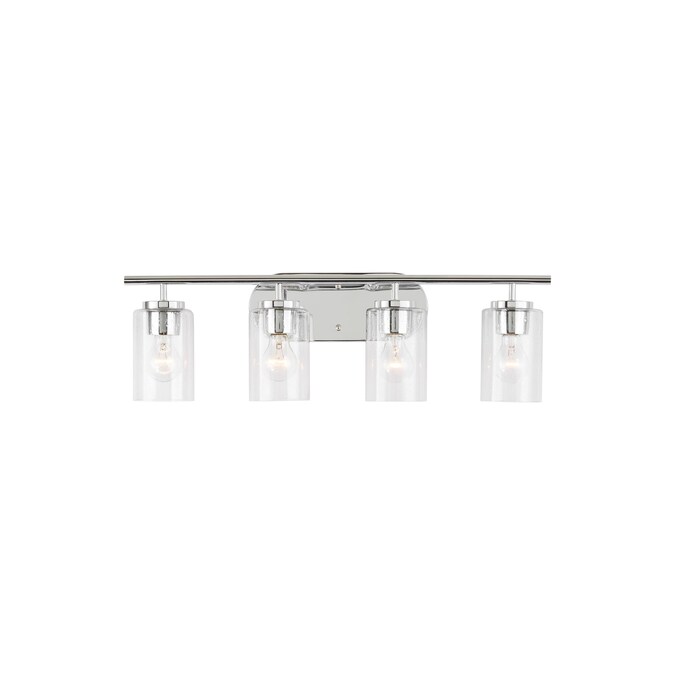 Generation Lighting Oslo 27.5-in 4-Light Chrome Modern/Contemporary Vanity Light