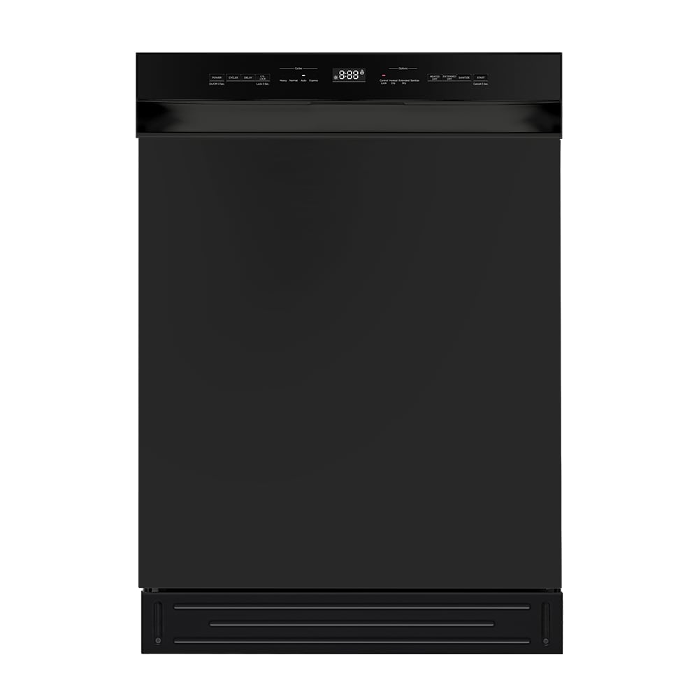 24-in Front Control Built-in Dishwasher ( Black ) ENERGY STAR, 52-Decibel Standard Sound Level