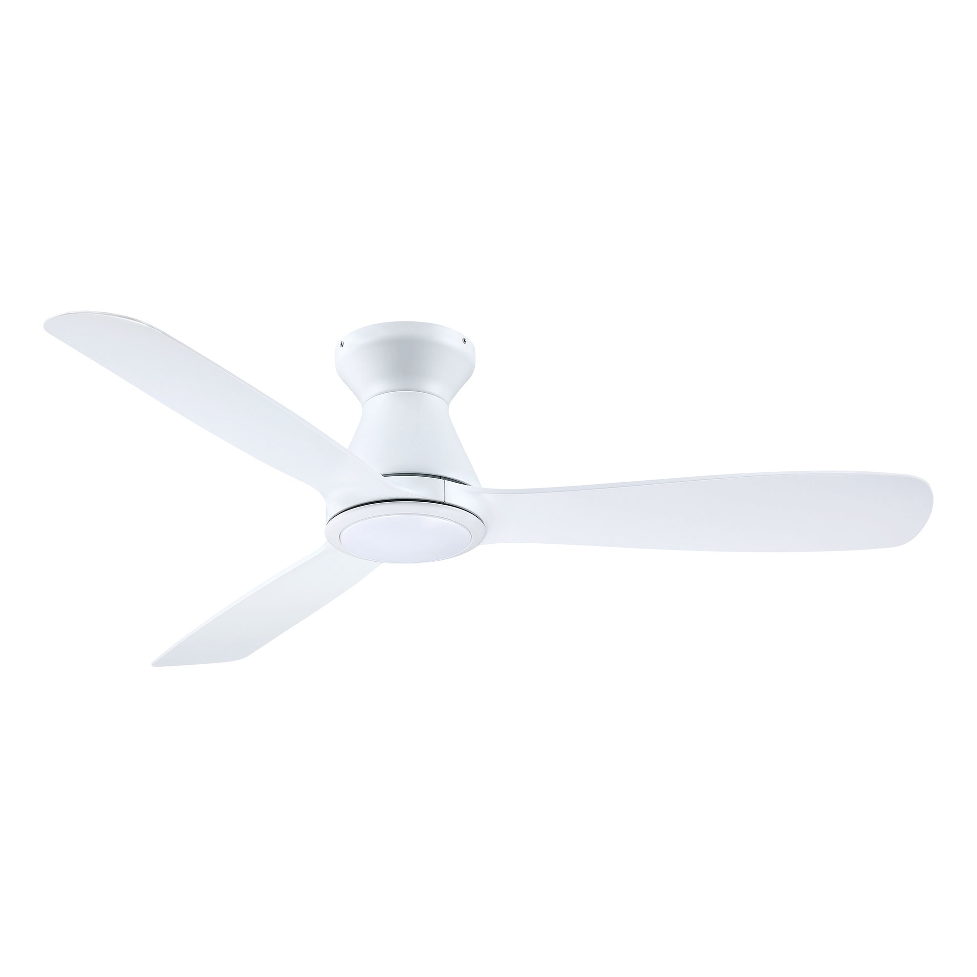 52-in Flush Mount White with White Blades Chandelier Ceiling Fan With Light - Remote Included ( 3 -Blade ) - Image 8