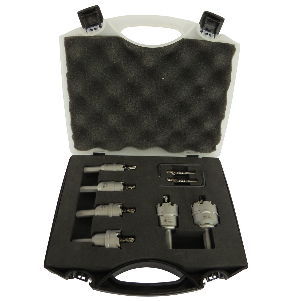Carbide-tipped Arbored Hole saw Set with Hard Case