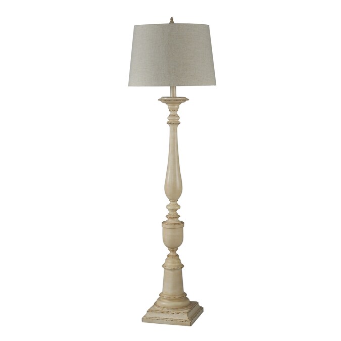 StyleCraft Home Collection Bourgault 64-in Avignon Beige with Antique Distressing Floor Lamp