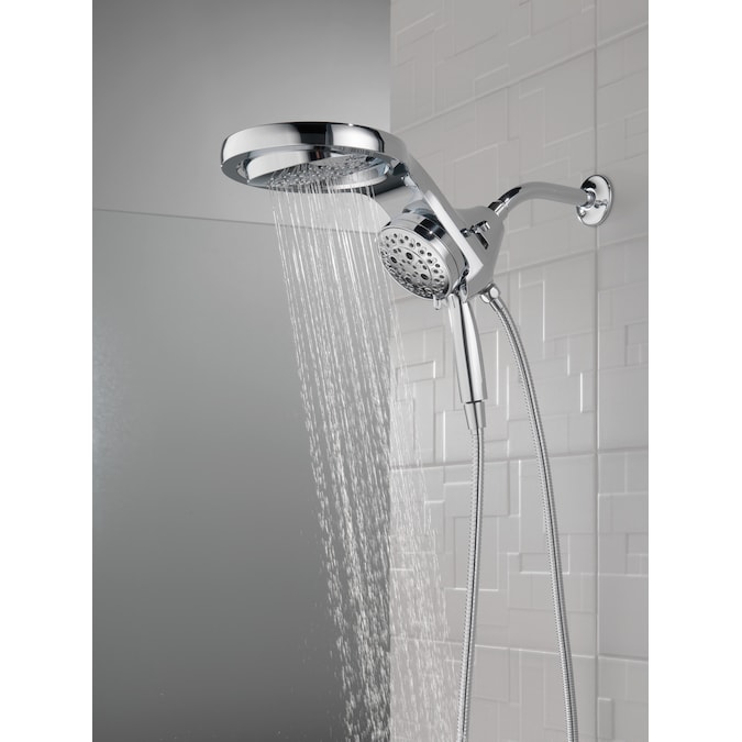 Delta HydroRain Polished Nickel 6-in Round Dual/Combo Rain Shower Head 2.5-GPM (9.5-LPM) - Image 10