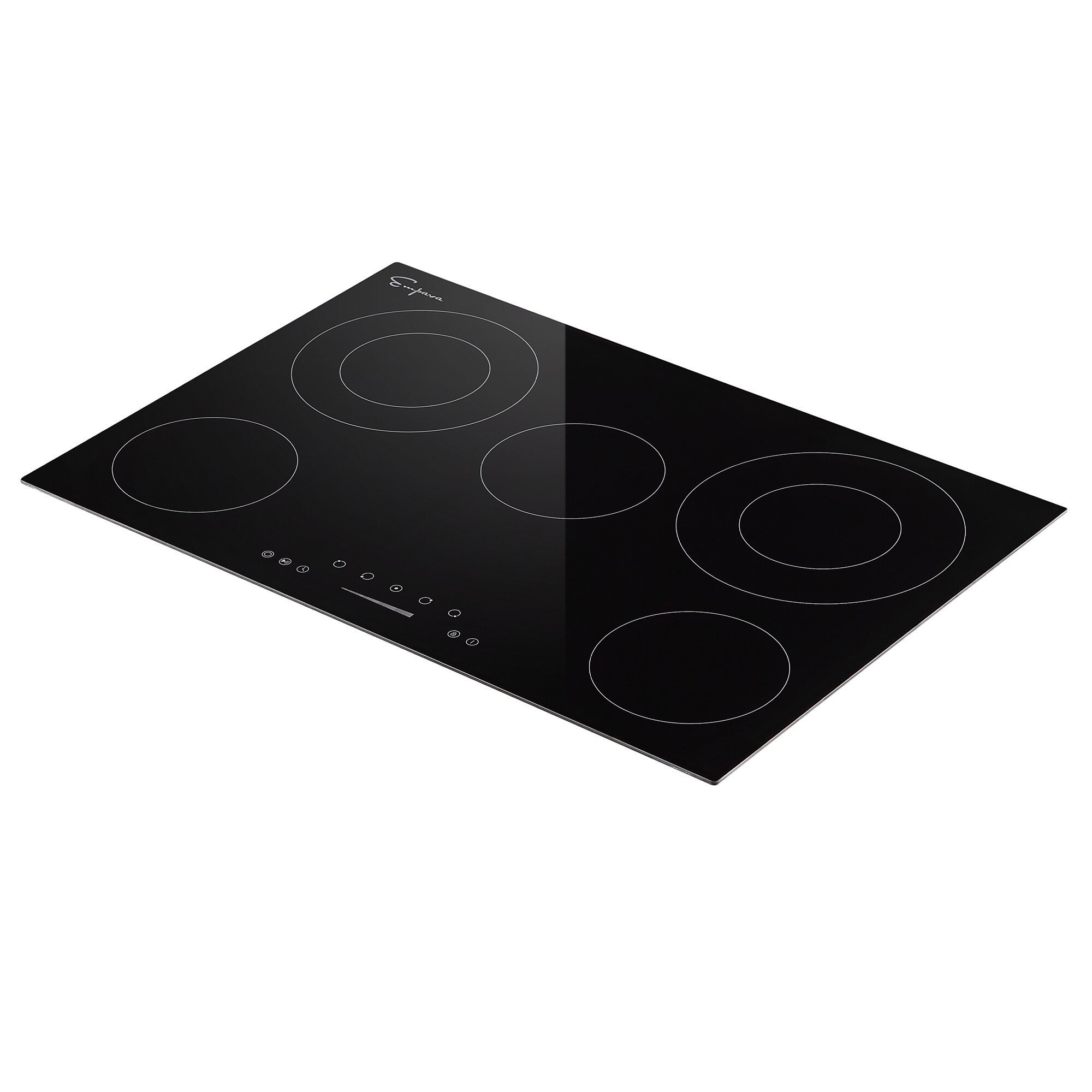 Electric Stove With Keep Warm Zone 30-in 5 burners Smooth Surface (Radiant) Black Electric Cooktop - Image 8
