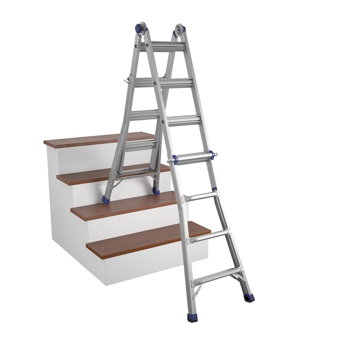 Cosco 18-ft Reach Type 1A-300-lb Load Capacity Multi-Position Ladder