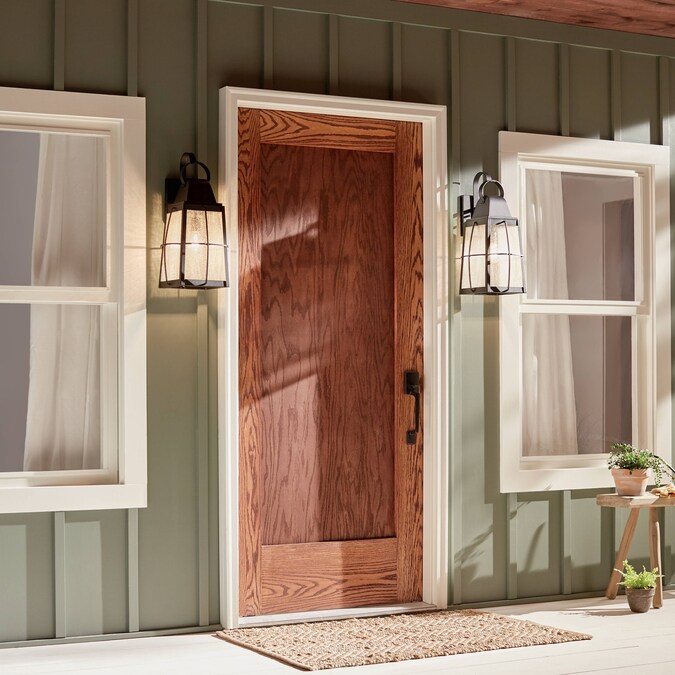 Kichler Tolerand 1-Light 20.25-in H Black Outdoor Wall Light - Image 2