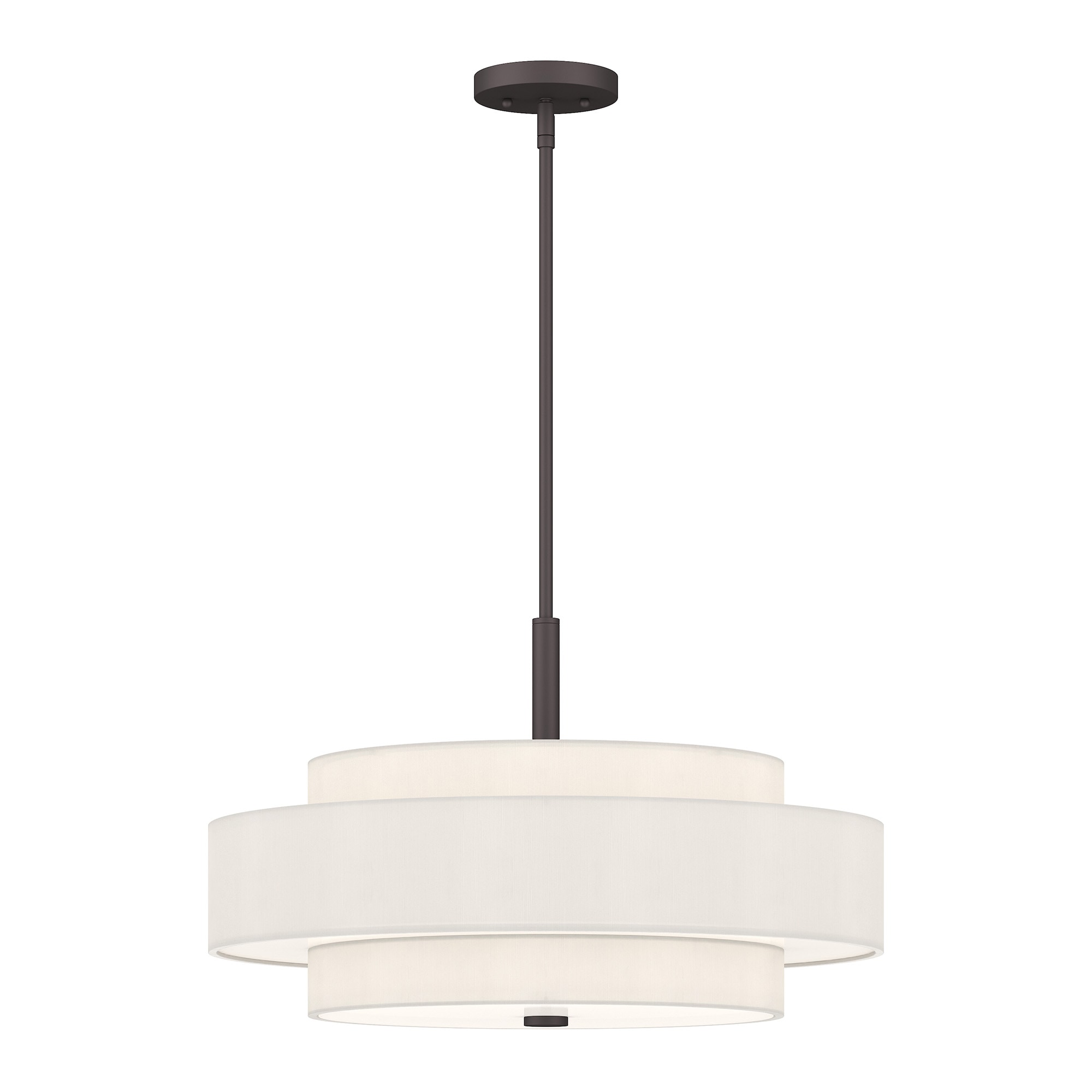 Meridian 5 -Light Bronze Modern/contemporary Drum Large Hanging Pendant light