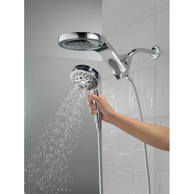 Delta HydroRain Polished Nickel 6-in Round Dual/Combo Rain Shower Head 2.5-GPM (9.5-LPM) - Image 15