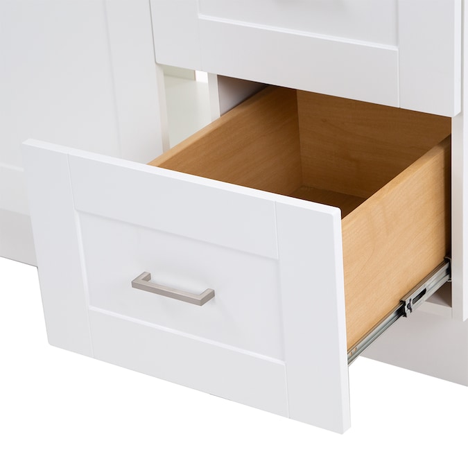 Project Source 36-in White Bathroom Vanity Base Cabinet without Top - Image 9