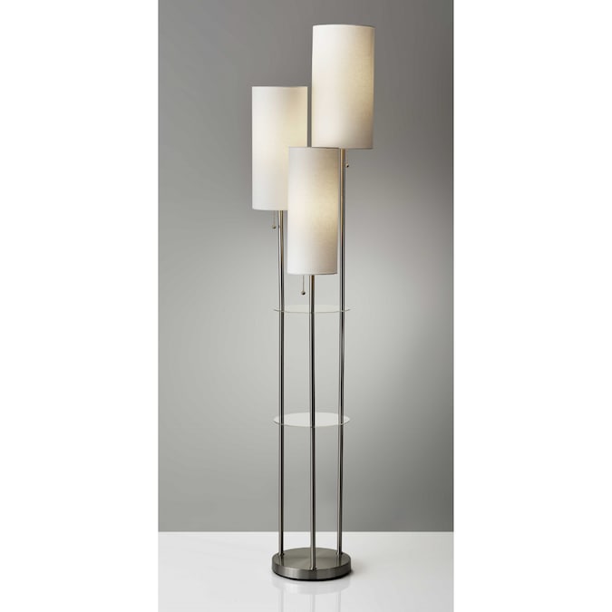 HomeRoots 68-in Silver Floor Lamp