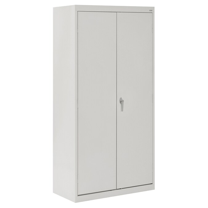 Sandusky 36-in W x 72-in H x 18-in D Freestanding Steel Garage Cabinet in Gray
