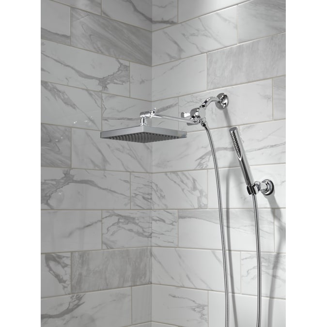 Delta Universal Showering Components Chrome 8-in Square Fixed Rain 2.5-GPM (9.5-LPM) - Image 7