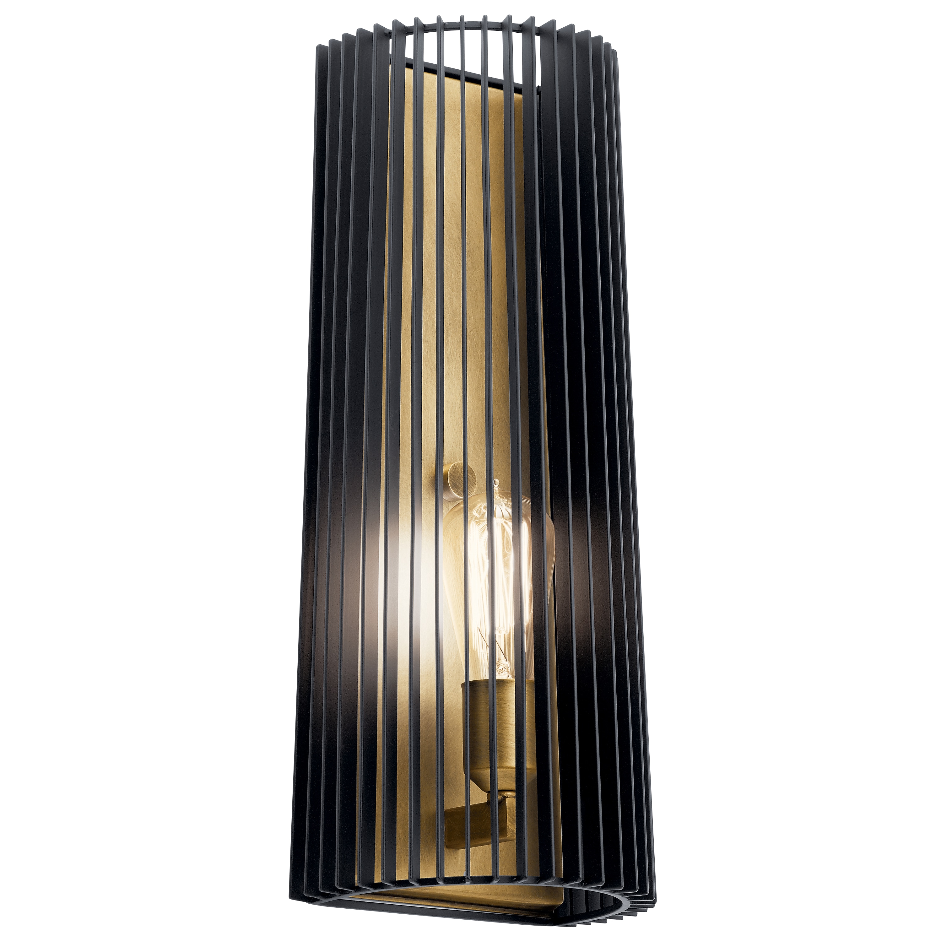 Linara 7.25-in W 1 -Light Black Wall Sconce