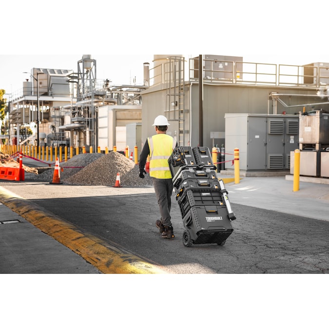 TOUGHBUILT STACKTECH 22.3-in W x 26-in H x 19.7-in D Black Plastic/Metal Rolling Tool Box - Image 17