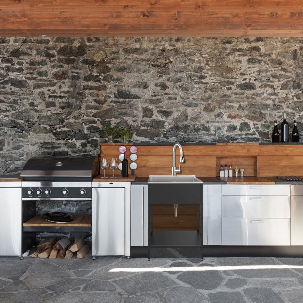 22.1-in x 24-in 1 -Basin Matte Black Freestanding Laundry sink with Faucet - Image 2