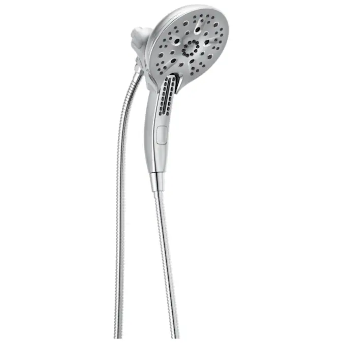 Delta Universal Showering Components Lumicoat Chrome 6.0625-in Round Dual/Combo Shower Head 1.75-GPM (6.6-LPM)