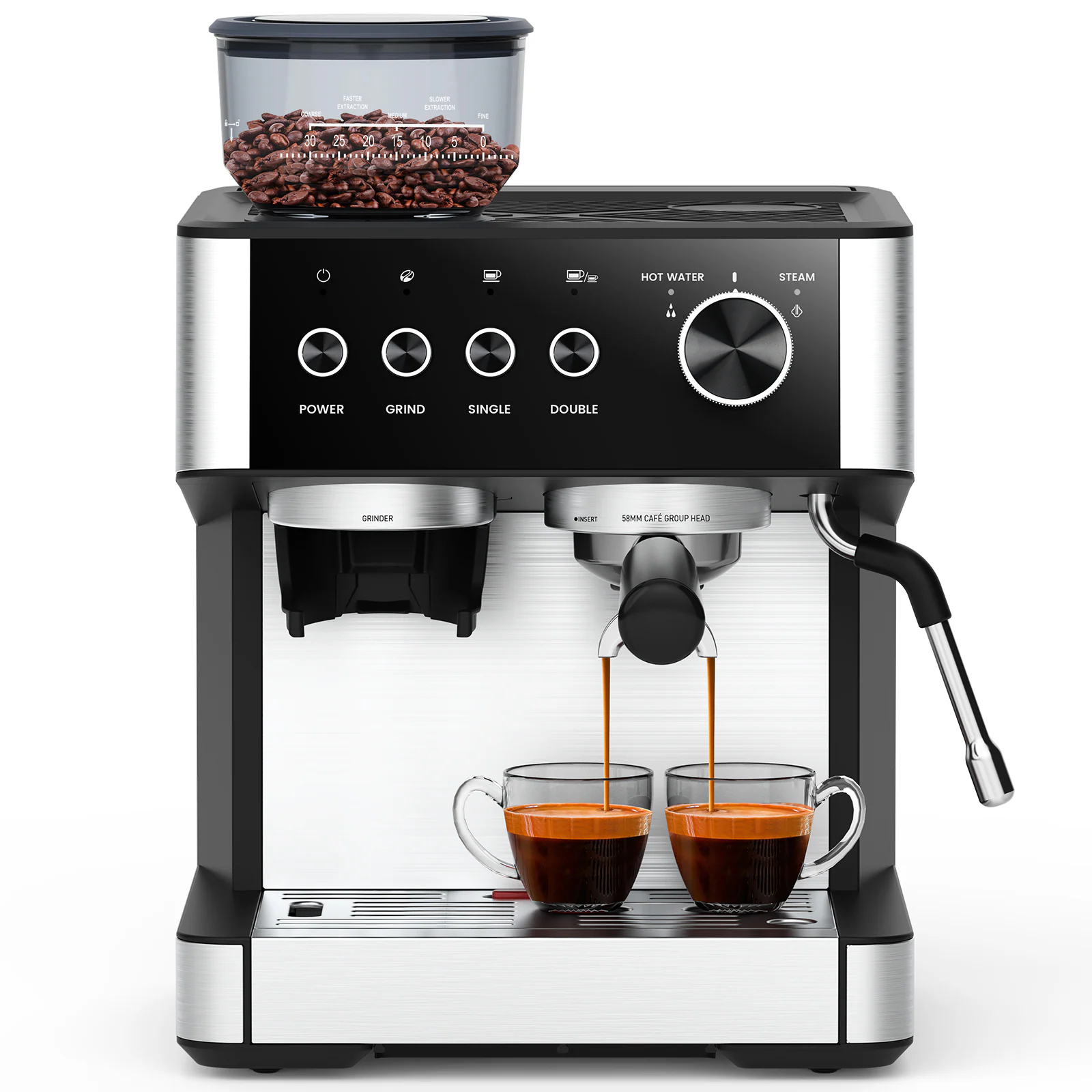 2 -Cup Programmable Residential Drip coffee maker ( Stainless Steel Black ) - Image 11