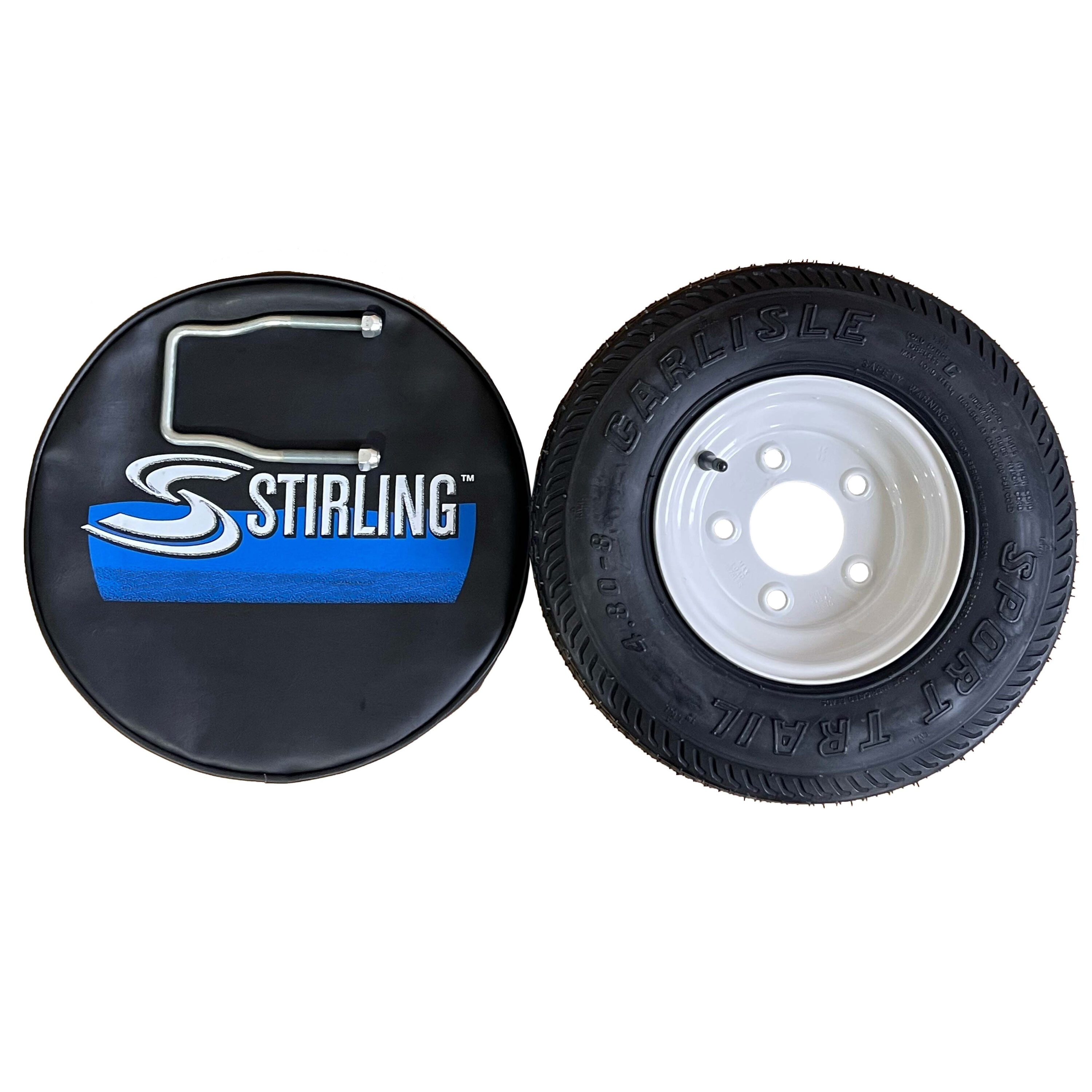 8-in Spare Tire Bundle For Stirling Trailers
