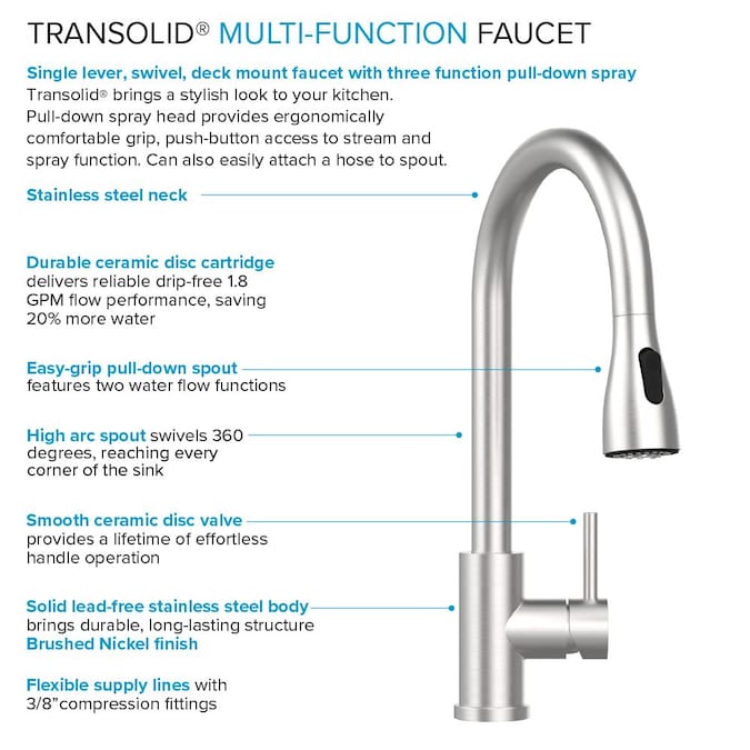 Transolid 22.1-in x 24-in 1-Basin Brushed Satin Freestanding Laundry Sink with Faucet - Image 12