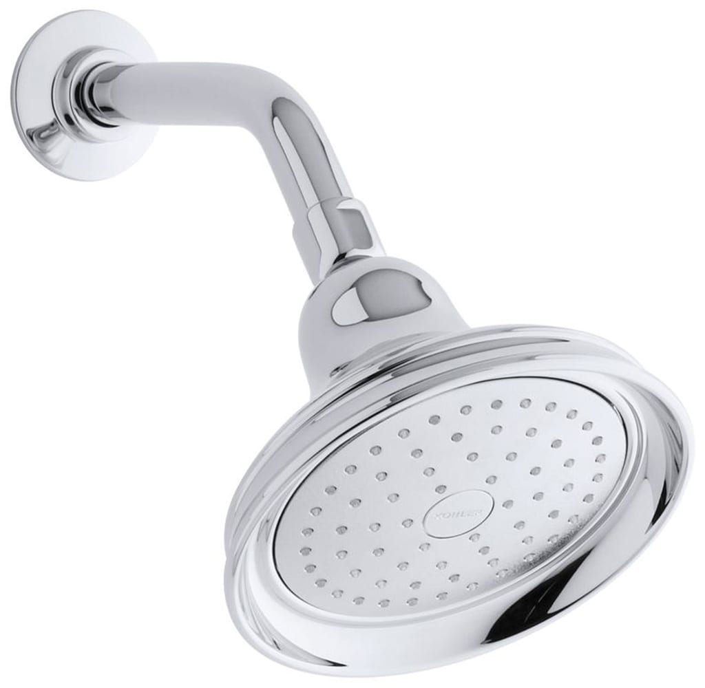 Bancroft 1.0 -Spray Polished chrome 5.9375-in Round Fixed Shower Head 2.5 GPM