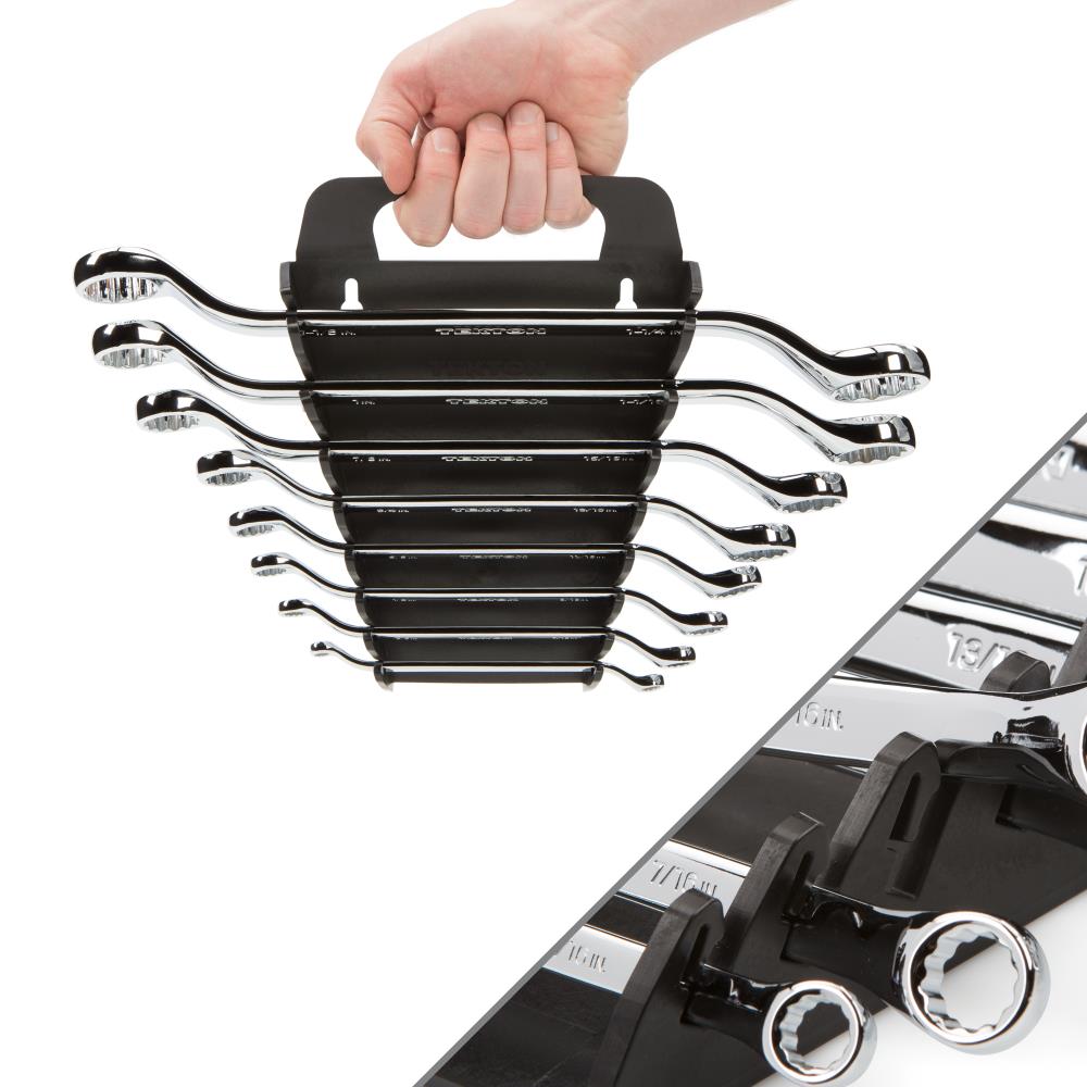 8 -Piece Set Standard (SAE) Offset Box end Wrench Includes Hard Case - Image 8