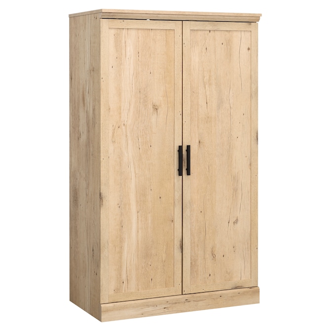 Sauder 34.882-in W x 59.764-in H Particleboard Prime Oak Freestanding Utility Storage Cabinet