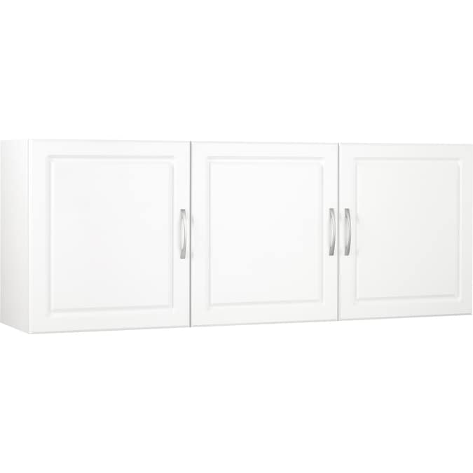 Ameriwood Home Kendall 54-in W x 20.31-in H x 12.43-in D Wall-mounted Composite Wood Garage Cabinet in White