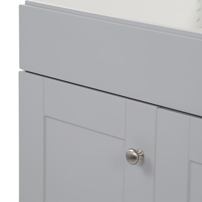 Project Source 36-in Gray Bathroom Vanity Base Cabinet without Top - Image 12