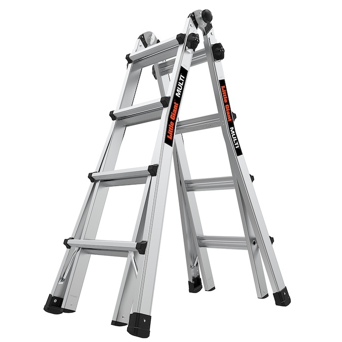Little Giant Ladders Multi M17 18-ft Reach Type 1a- 300-lb Load Capacity Telescoping Multi-Position Ladder