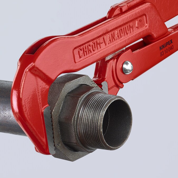 KNIPEX 24-in Adjustable Steel Pipe Wrench with Chrome Finish - Ideal for Plumbing and Auto Alignment - Offset Teeth for Better Grip - Image 3