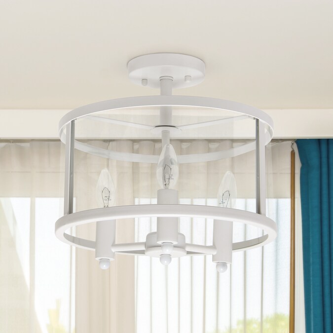 Lalia Home Classix 3-Light Matte White Semi mount light - Image 9