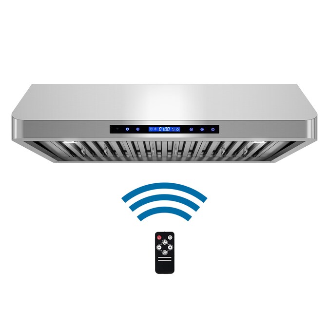 Cosmo QS90 36-in 500-CFM Ducted Stainless Steel Under Cabinet Range Hoods Undercabinet Mount