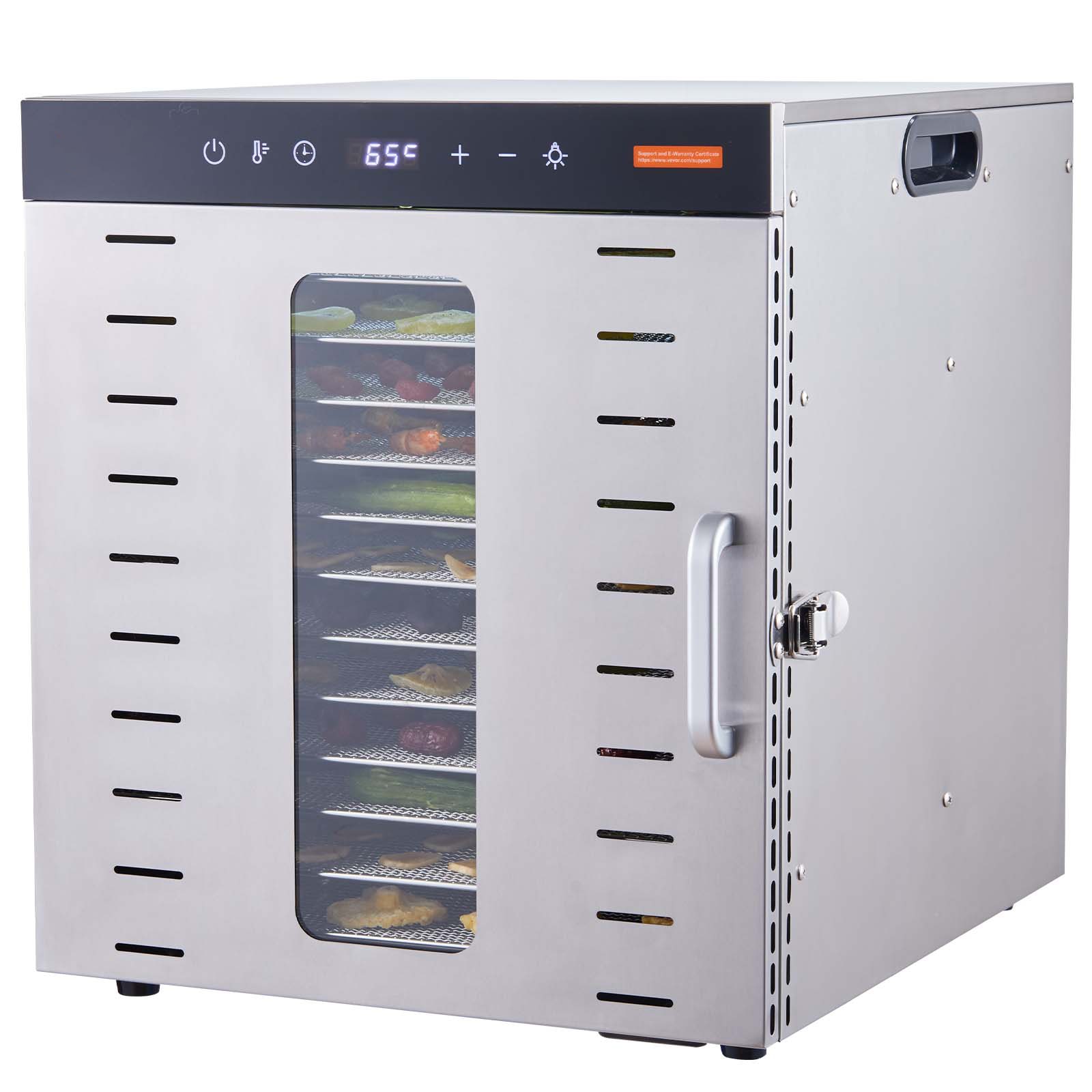 10 -Tray Stainless steel Food dehydrator with Dishwasher Safe Parts ( 1000 -Watt )