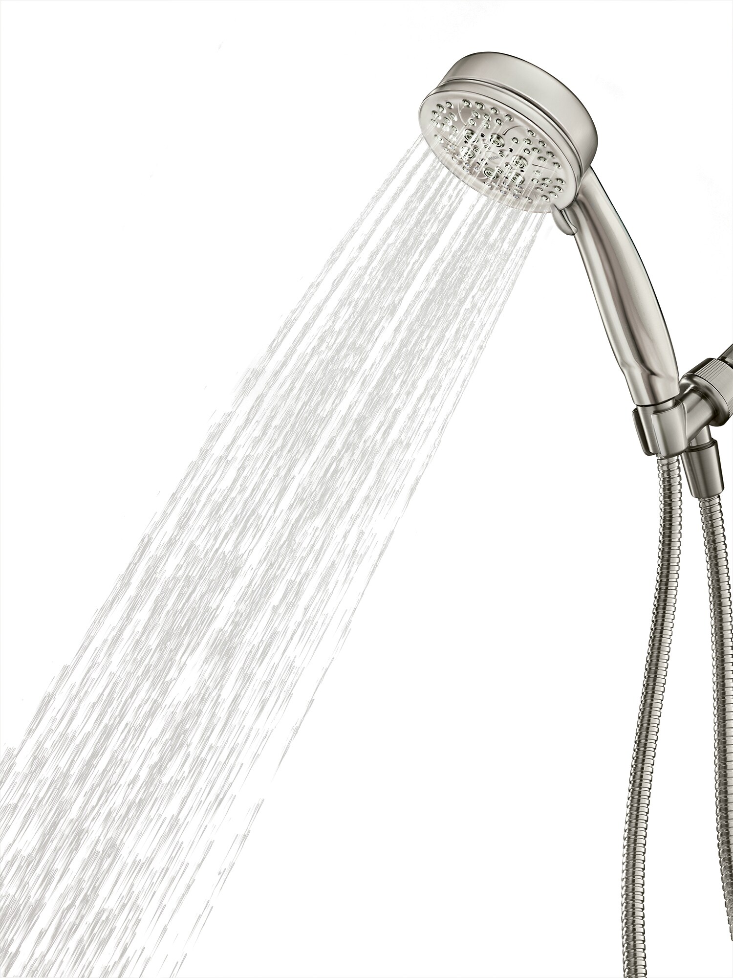 Caldwell 5.0 -Spray Spot resist brushed nickel 4-in Round Handheld High Pressure Shower Head 2.5 GPM - Image 5