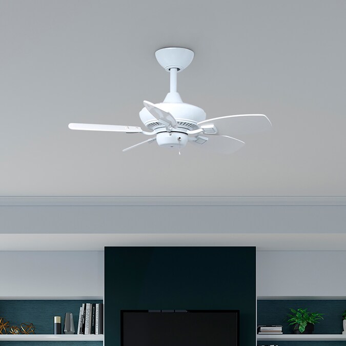 Kichler Canfield 30-in White Indoor/Outdoor Ceiling Fan Light Kit Compatible (5-Blade) - Image 3