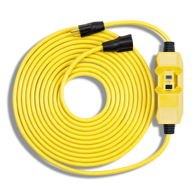 Southwire 50-ft 12/3 3 Prong Yellow Indoor/Outdoor SJTW Medium Duty General Extension Cord