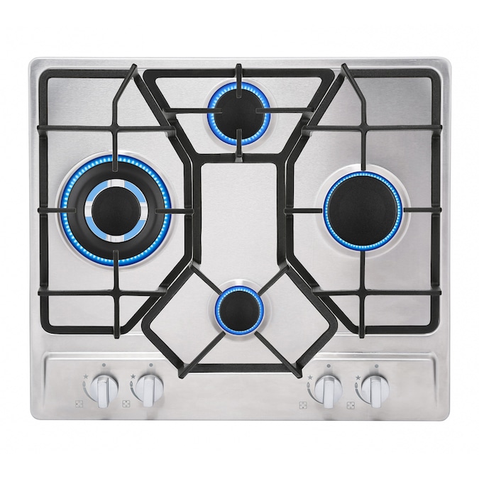 Empava 24-in 4 Burners Stainless Steel Gas Cooktop