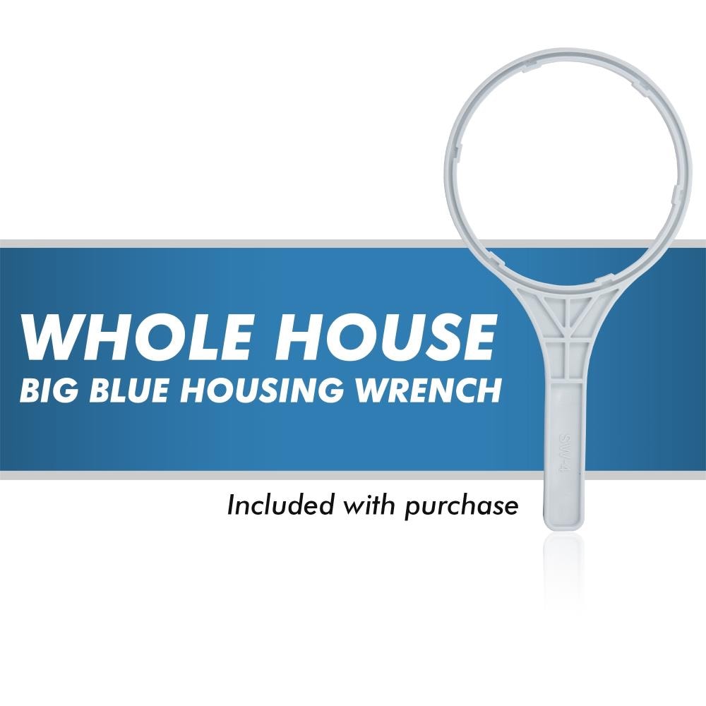 10 inch Big Blue Single-stage 15-GPM Mechanical filtration Hard water Whole House Water Filtration System - Image 6